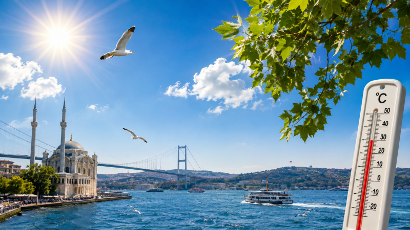İstanbul için haftalık hava durumu raporu: Yağış yok, sıcaklık 34 dereceye kadar çıkacak