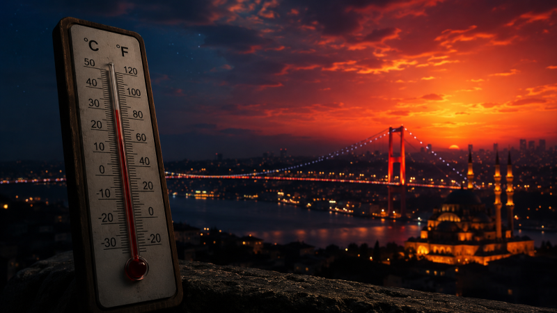 İstanbul’da gece nemi yüzde 91’e çıkacak Meteoroloji saat verdi