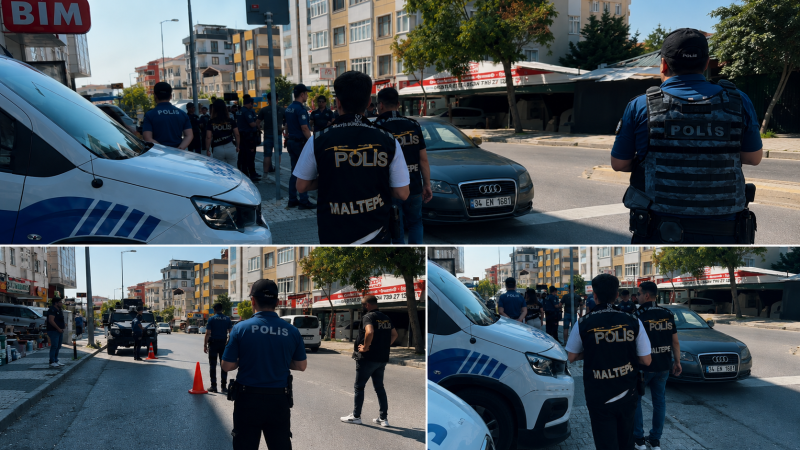 Maltepe Zümrütevler'de Geniş Kapsamlı Polis Uygulaması
