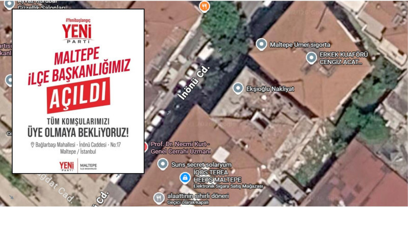 Yeni Parti Maltepe’de İlçe Başkanlığı Açıldı